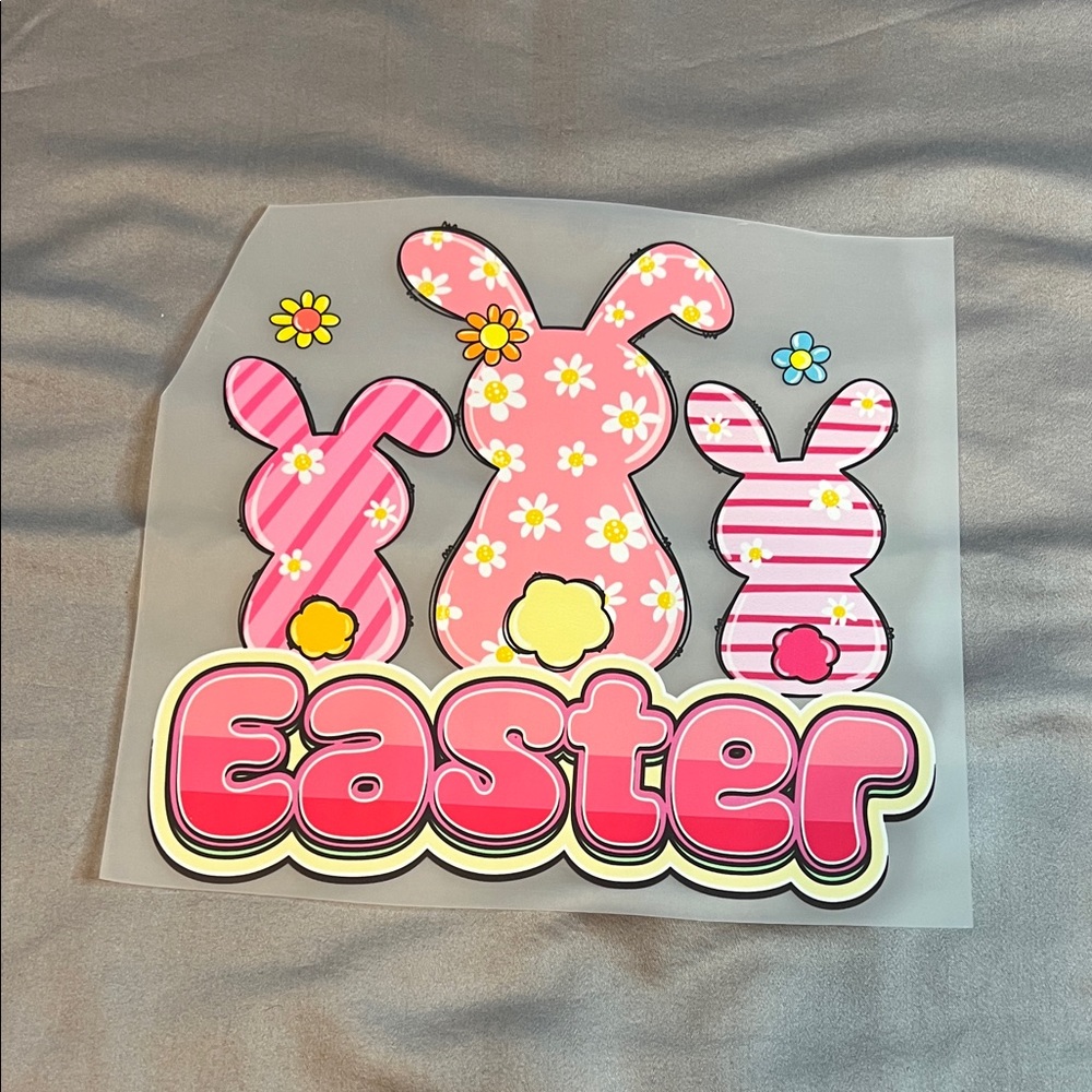 Pink Easter Bunny Graphic Transfer